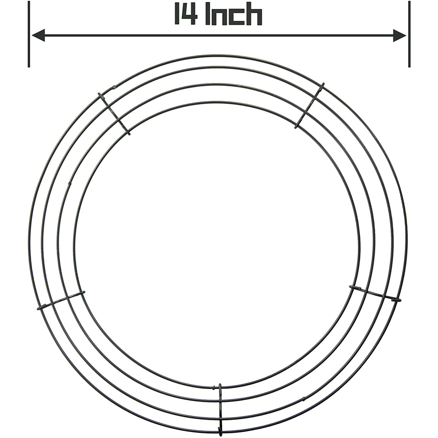 Wreath Form Wire - A25F-14 Pulgadas, Marco de Alambre para