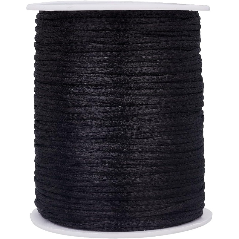Ribbon Wired Satin - Cordones de satén Rattail de 106