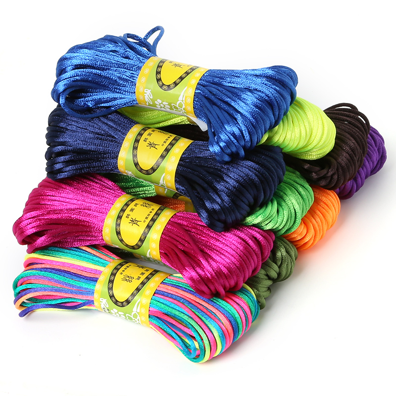 Ribbon Wired Satin - Cordón de macramé de seda satinada