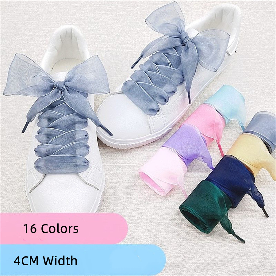 Ribbon Wired Satin - 1 Par de Cordones de Organza