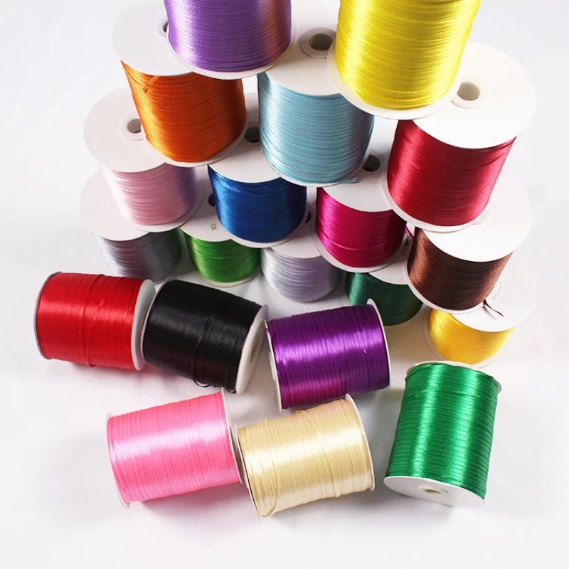 Ribbon Wired Satin - (10 Metros/lote) Cinta de Raso Negra