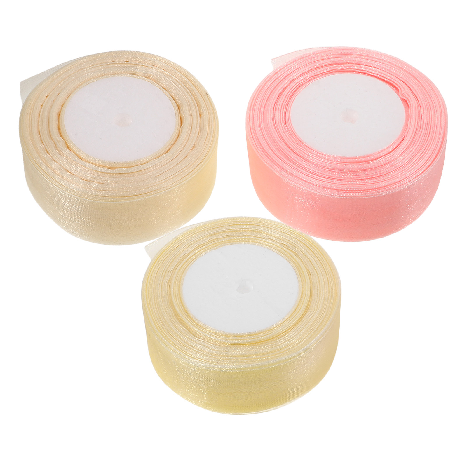 Ribbon Organza Roll - 3 Rollos de Cinta de Organza