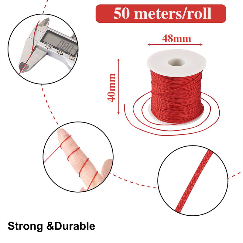 50 m/rollo de hilo de nailon d - Ribbon Wired Satin reseña y precio
