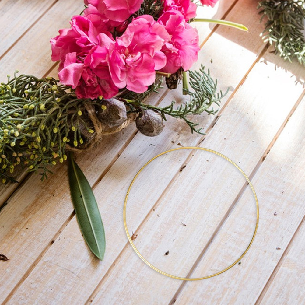8 aros de metal para manualida - Wreath Form Wire reseña y precio
