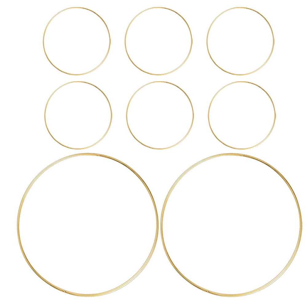8 aros de metal para manualida - Wreath Form Wire reseña y precio