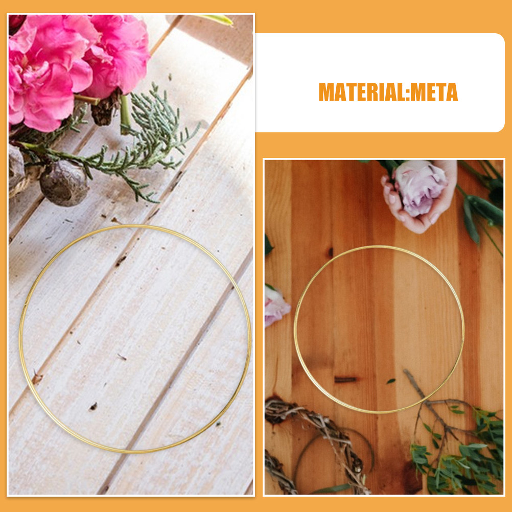 8 aros de metal para manualida - Wreath Form Wire reseña y precio