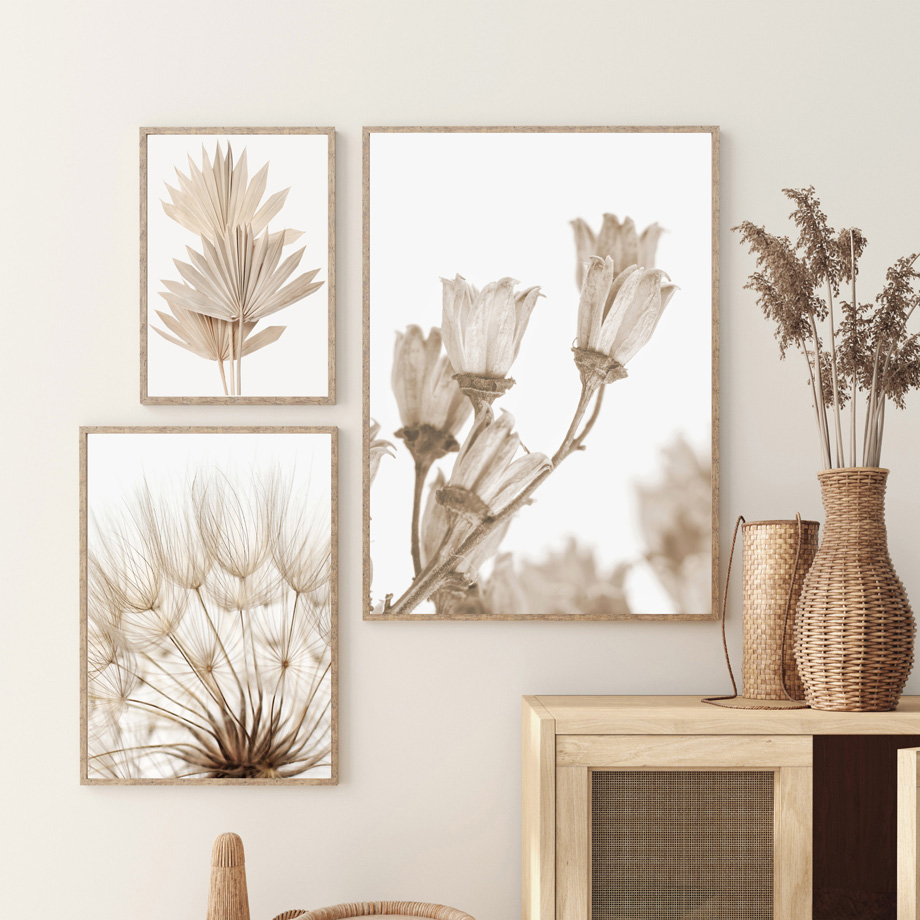 Póster de Lona Decorativo Boho - Palm Leaf Dried reseña y precio