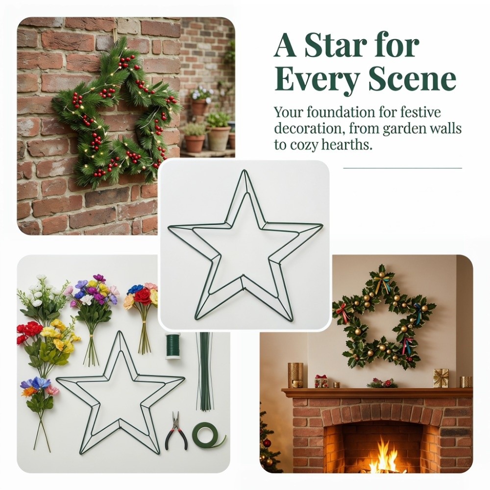 Marco de metal festivo para co - Wreath Form Wire reseña y precio