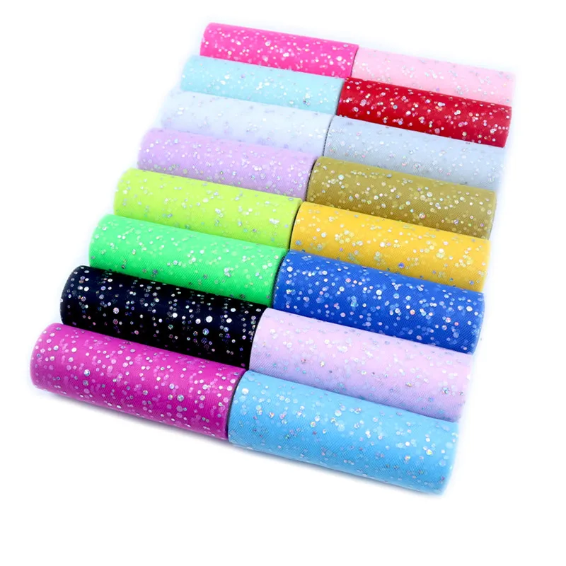Rollo de tul con lentejuelas b - Ribbon Organza Roll reseña y precio