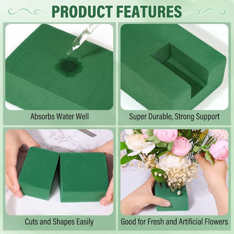 1/3 Piezas de Bloque de Espuma - Floral Foam Oasis reseña y precio